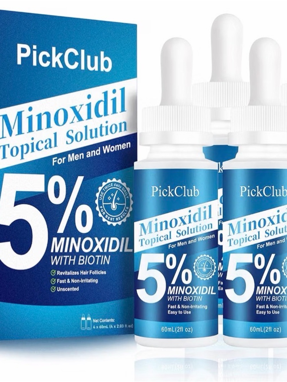 Minoxidil 5% Topical Solution for Women - Blue
